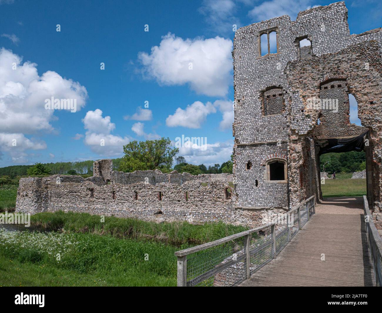 Baconsthorpe Castle Ruins Norfolk Stock Photo