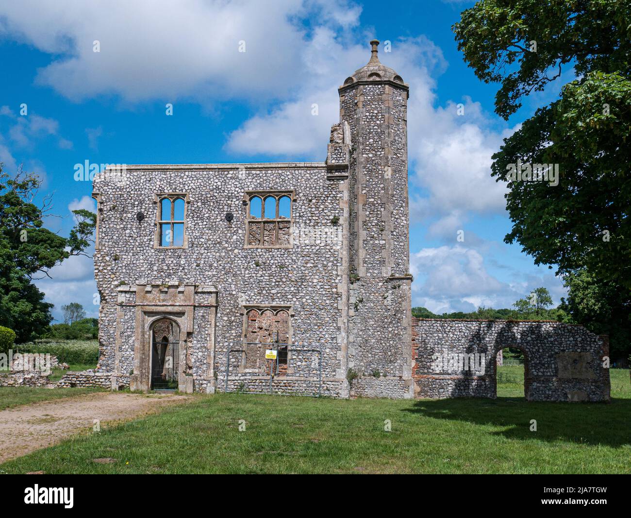 Baconsthorpe Castle Ruins Norfolk Stock Photo