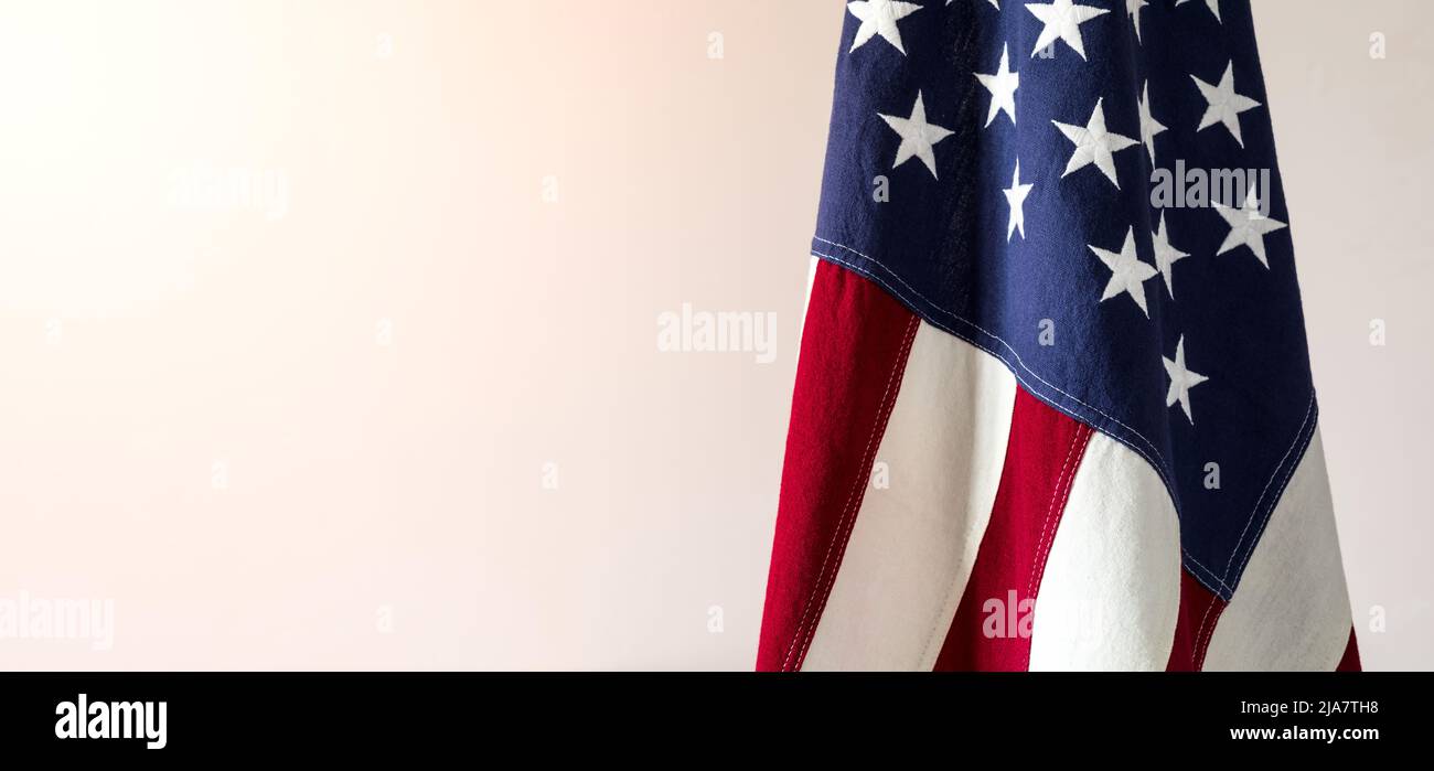 US Flag with copy space Stock Photo - Alamy