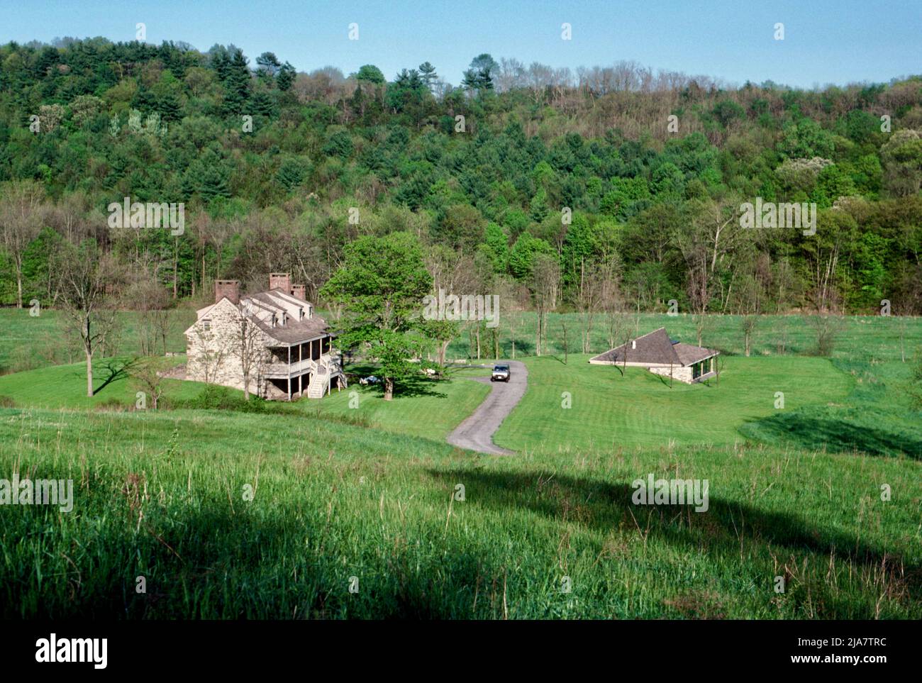 One of the oldest stone buildings in Saugerties, NY, USA 1988 Stock