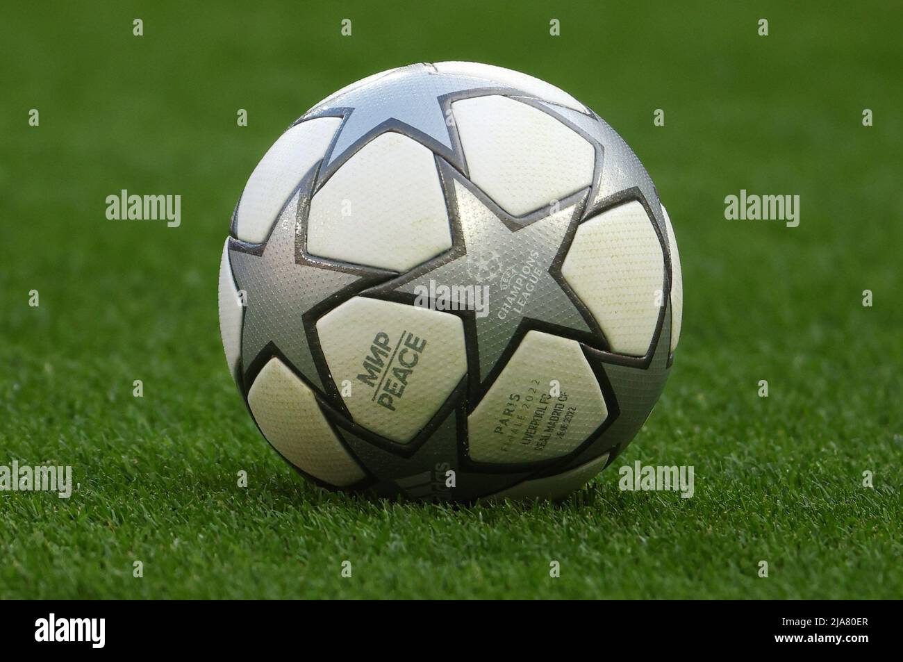 Soccer Football - Champions League Final - Liverpool v Real Madrid - Stade  de France, Saint-Denis near Paris, France - May 28, 2022 General view of an  official match ball on the