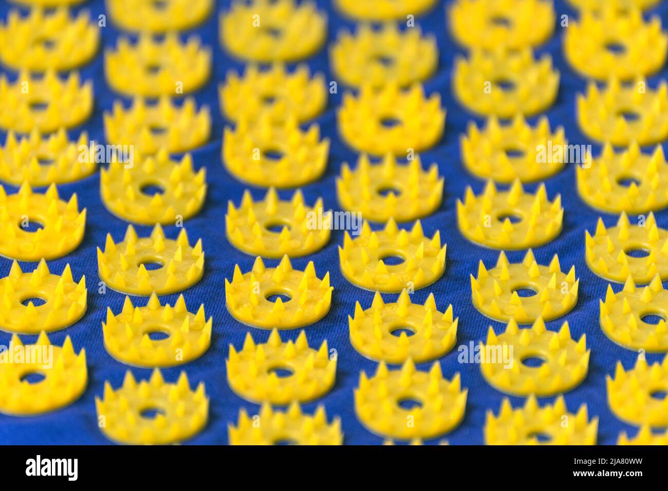 The Massage acupuncture mat, applicator Stock Photo Alamy