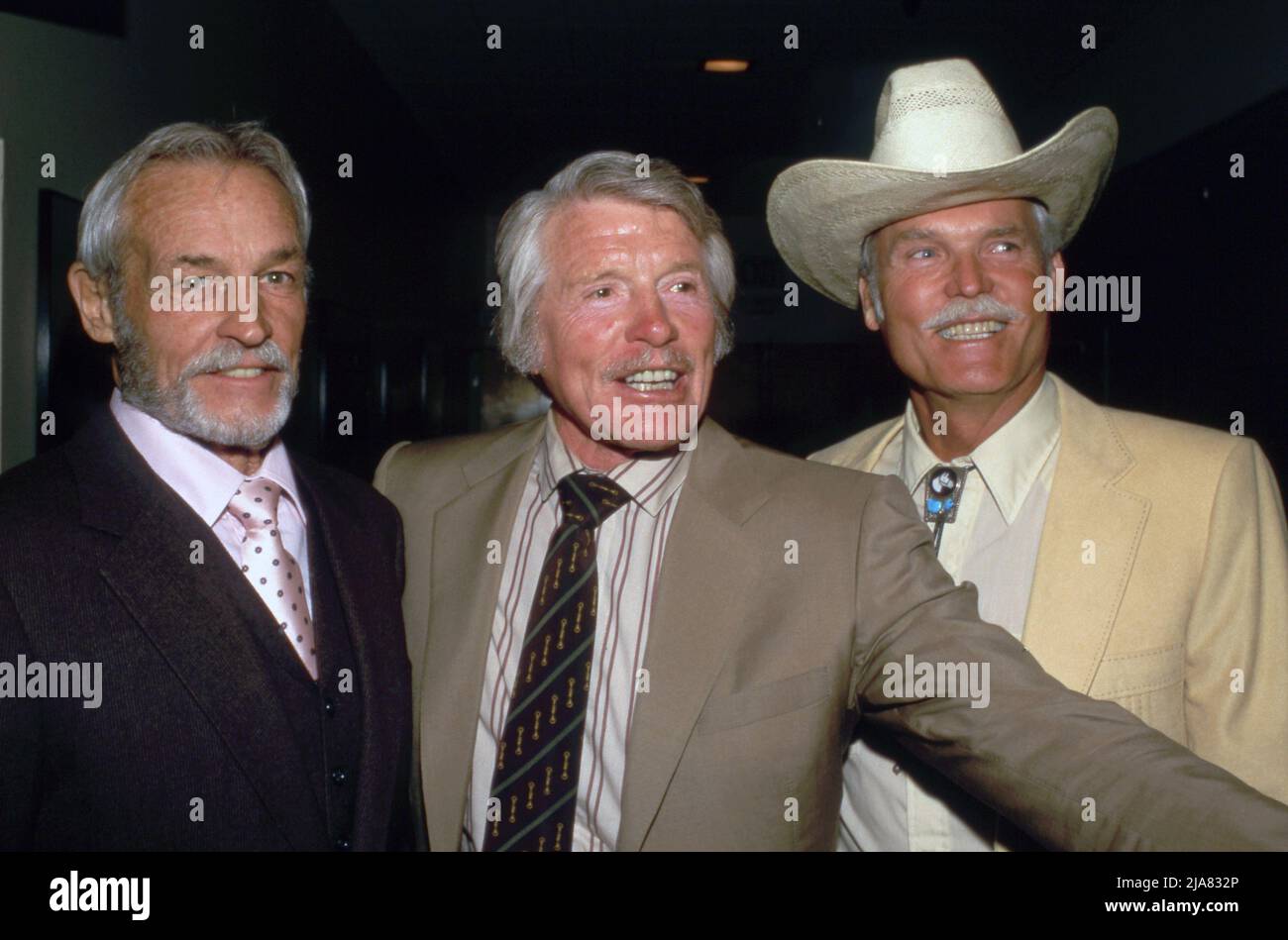 Guy Madison with Robert Morton and Ty Hardin  Circa 1980's Credit: Ralph Dominguez/MediaPunch Stock Photo
