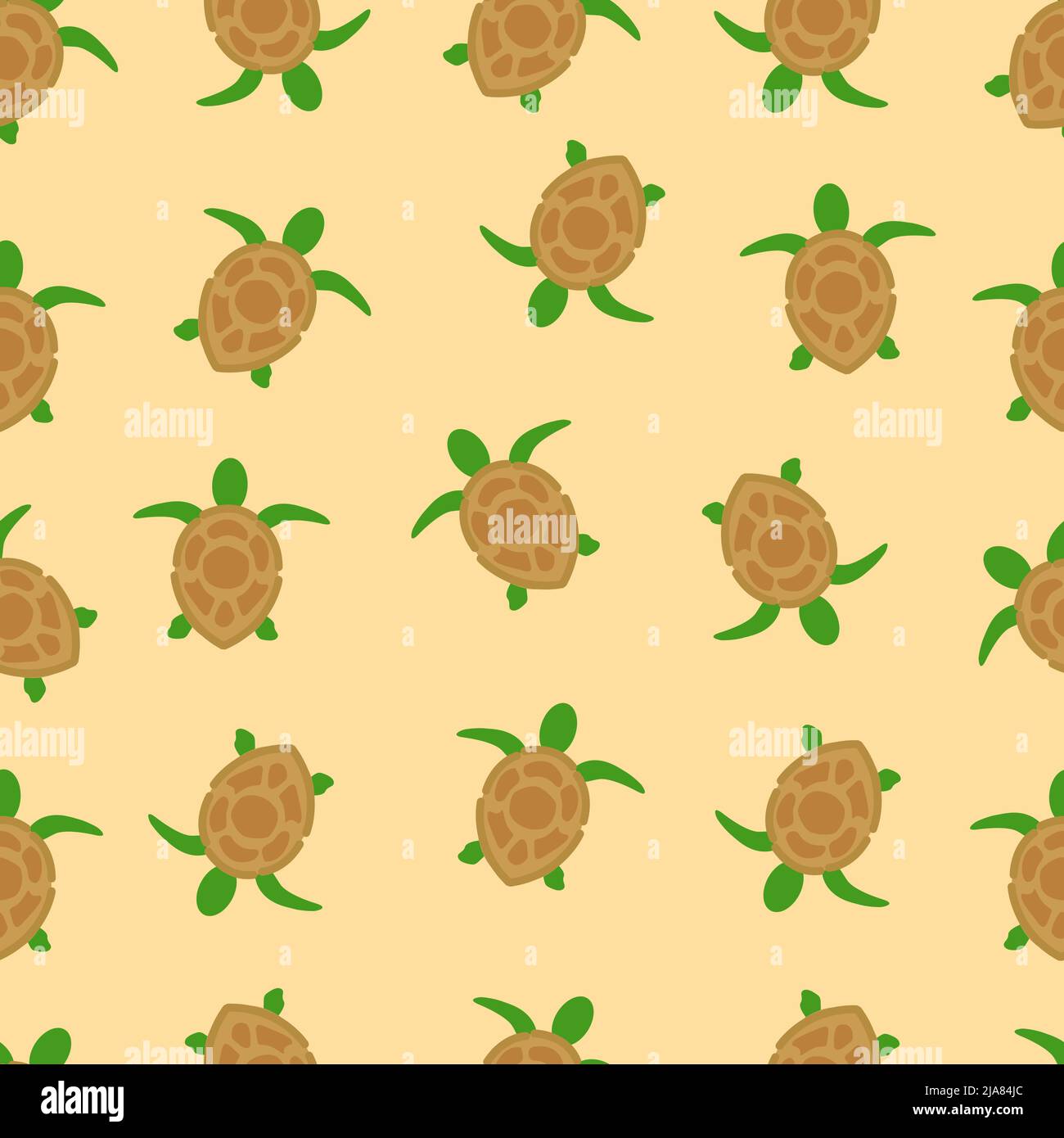 Vector ocean illustration turtle Stock Vector Images - Alamy