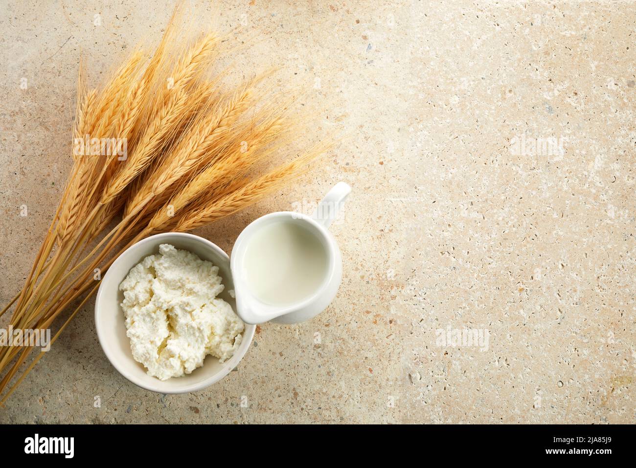 Kosher dairy product for celebration Jewish Holiday Shavuot. Shavuot ...