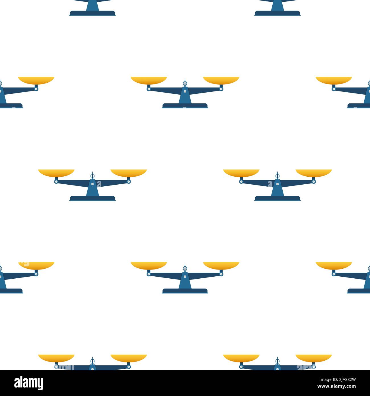 Scales icon pattern. Libra isolated on white background. Vector stock illustration. Stock Vector