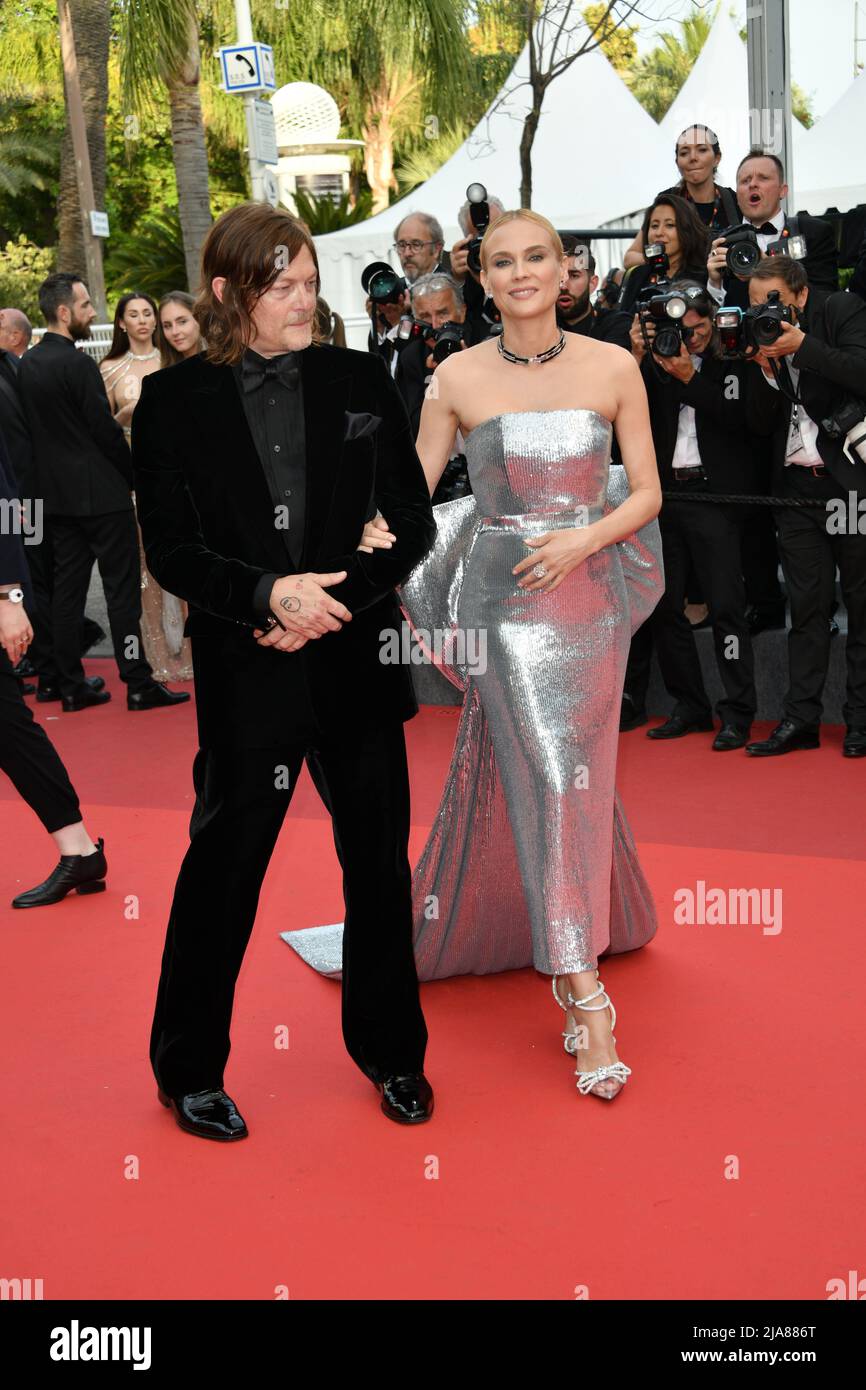 Cannes, France. 28th May, 2022. 75th Cannes Film Festival 2022, red carpet  Closing CeremonyPictured: Norman Reedus, Diane Kruger Credit: Independent  Photo Agency/Alamy Live News Stock Photo - Alamy