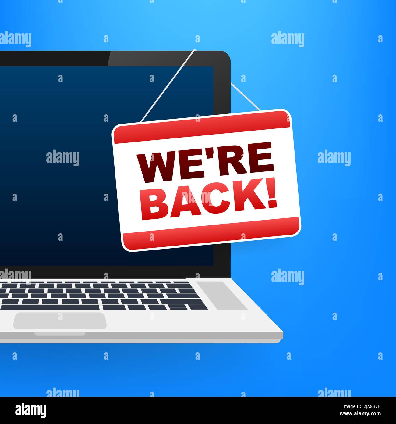 Door back soon sign hi-res stock photography and images - Alamy