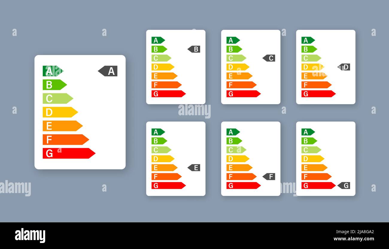 Energy Rating Diagram Stock Vector Images Alamy