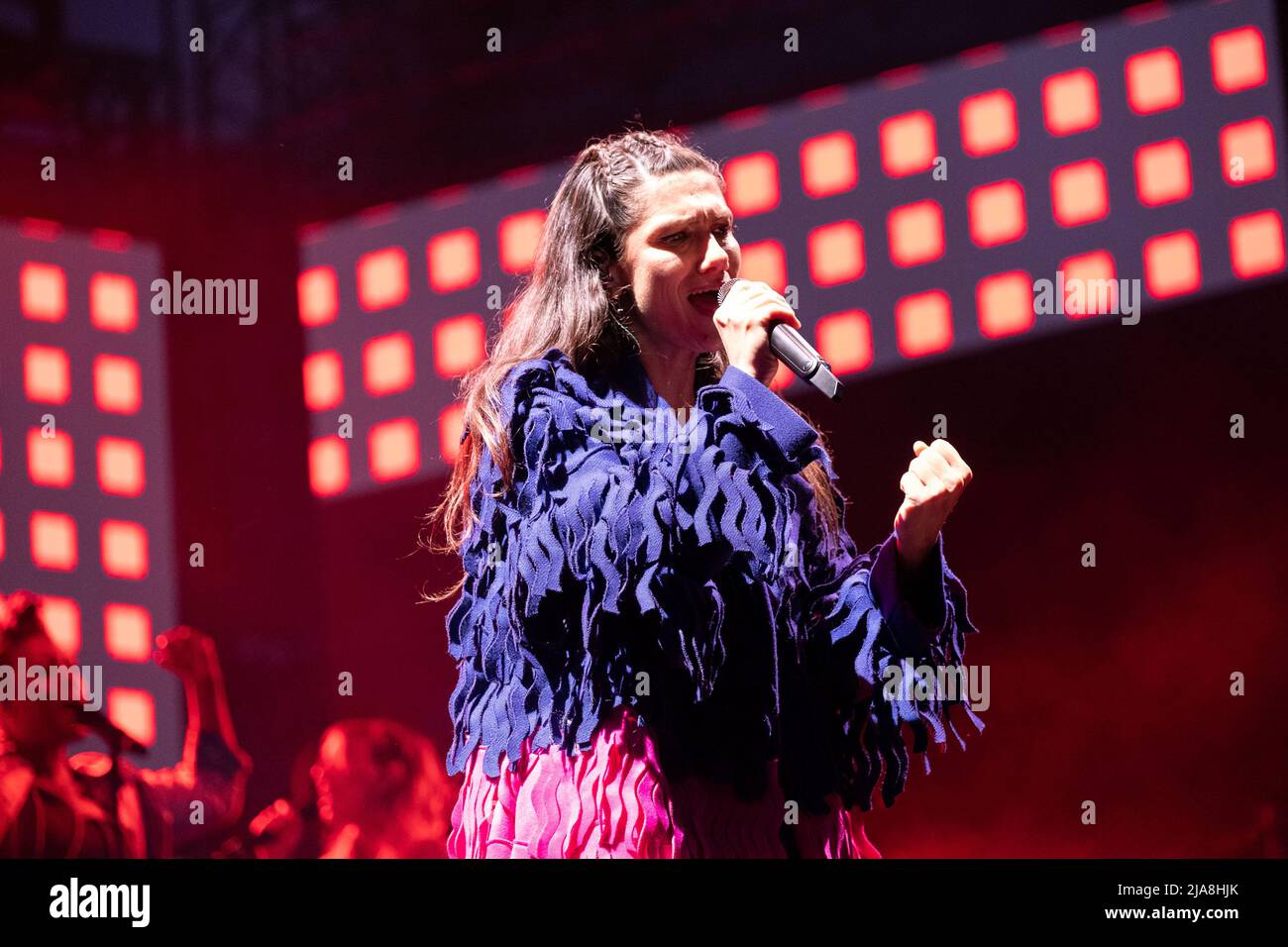 Verona, Italy. 28th May 2022. Italian singer Elisa alias as Elisa Toffoli during his live performs in Arena di Verona,  for Back to the future tour 2022 in Heros Festival 2022 Credit: Roberto Tommasini/Alamy Live News Stock Photo