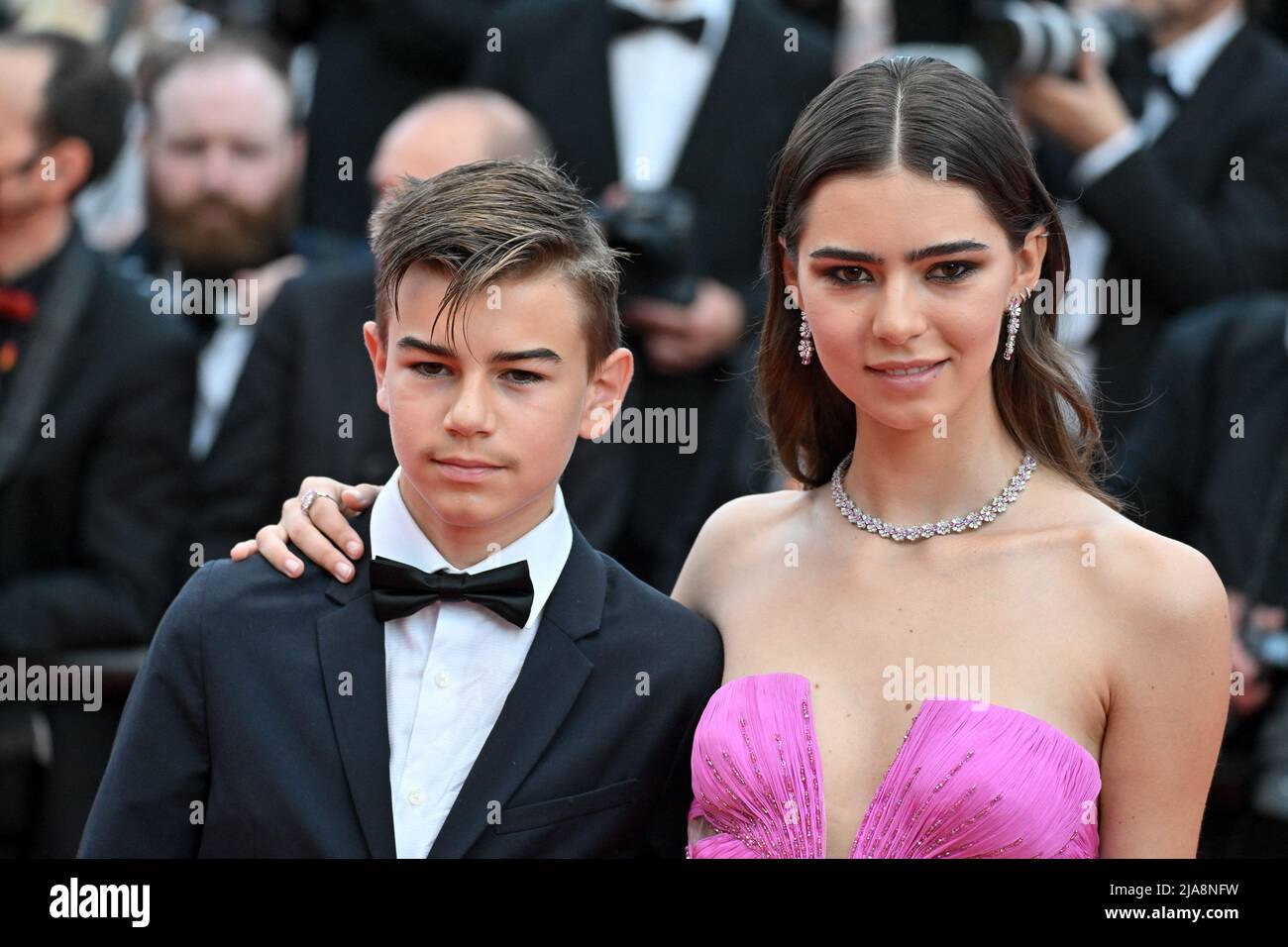 Aleksander Gatsby, Helena Gatsby attending the Closing Ceremony of the 75th Cannes Film Festival in Cannes, France on May 28, 2022. Photo by Julien Reynaud/APS-Medias/ABACAPRESSS.COM Stock Photo