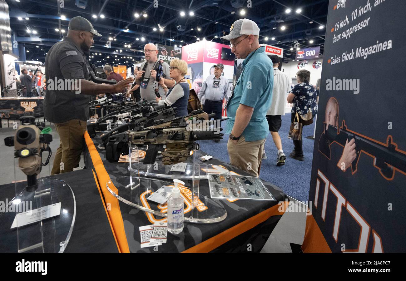 Houston, Texas United States, 28th May 2022 Gun enthusiasts shop for