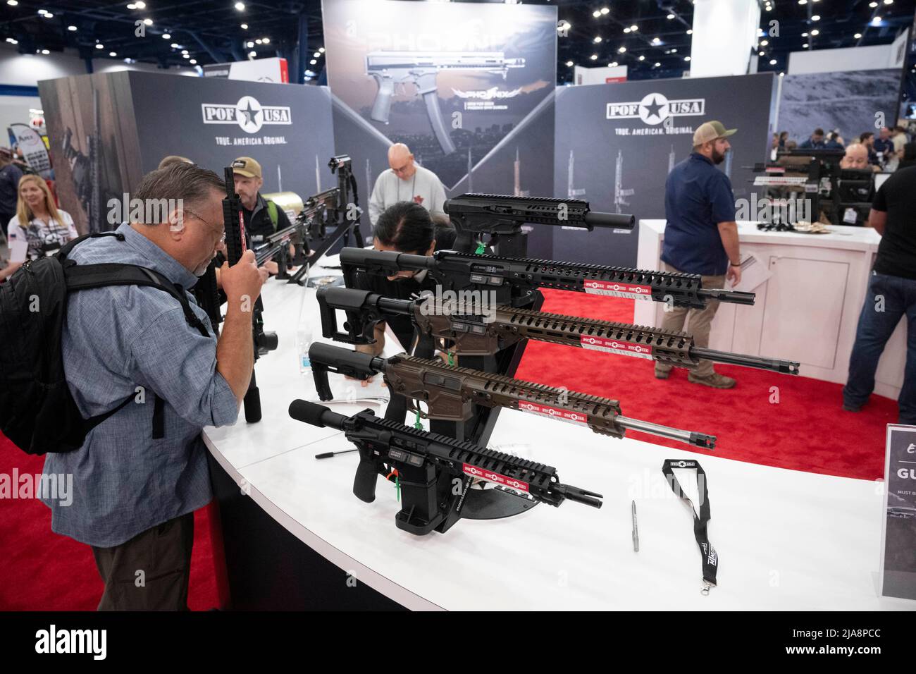 Houston, Texas United States, 28th May 2022 Gun enthusiasts shop for