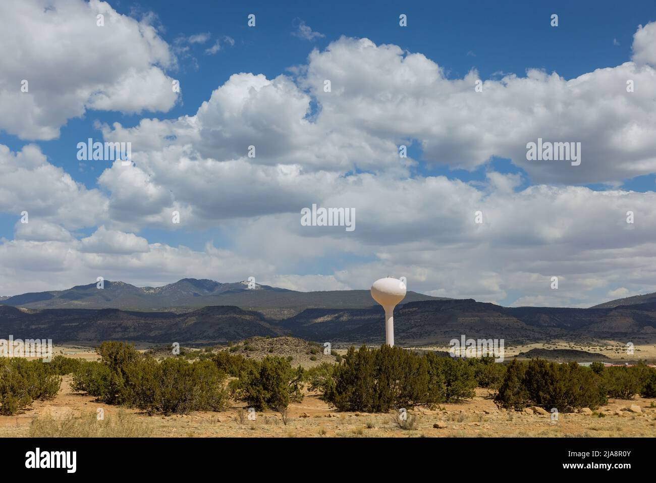 Panorama of recreation area the desert and mountains in New Mexico