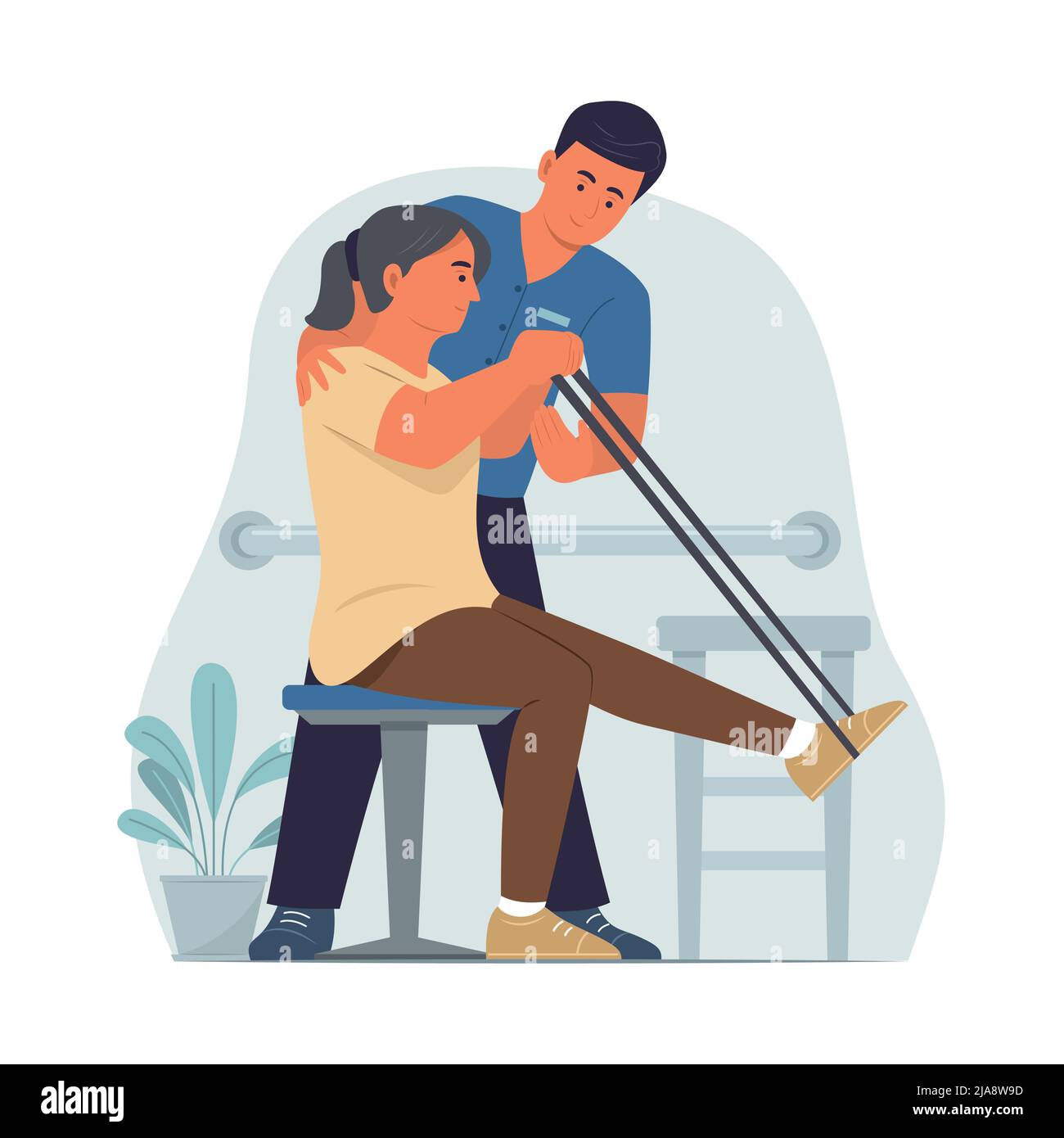 Volunteer exercise Stock Vector Images - Alamy