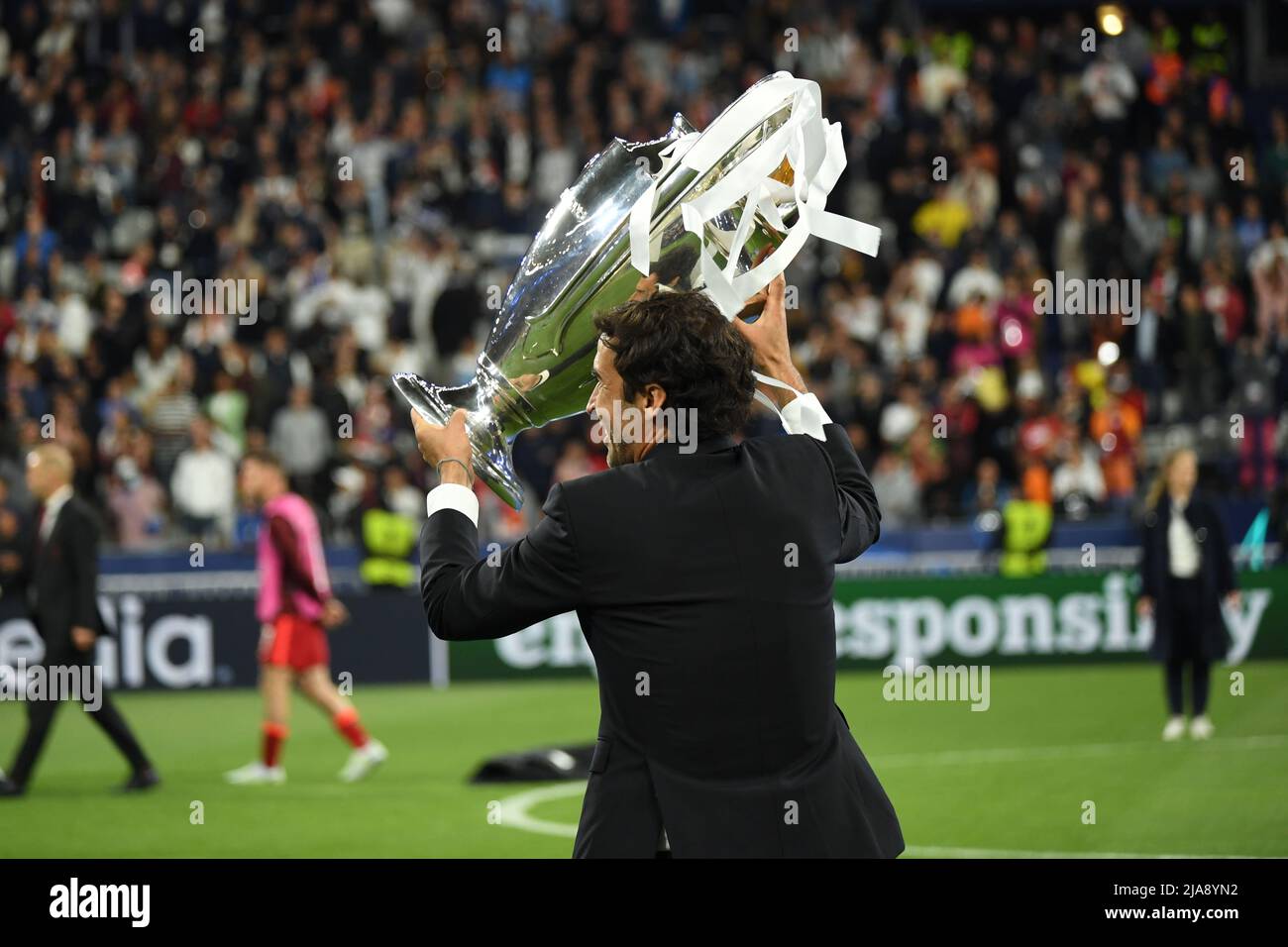Paris, France. 28th May, 2022. Raul Gonzalez Blanco during the Uefa Champions League match between Liverpool 0-1 Real Madrid at Stade de France on May 28, 2022 in Paris, France. Credit: Maurizio Borsari/AFLO/Alamy Live News Credit: Aflo Co. Ltd./Alamy Live News Stock Photo