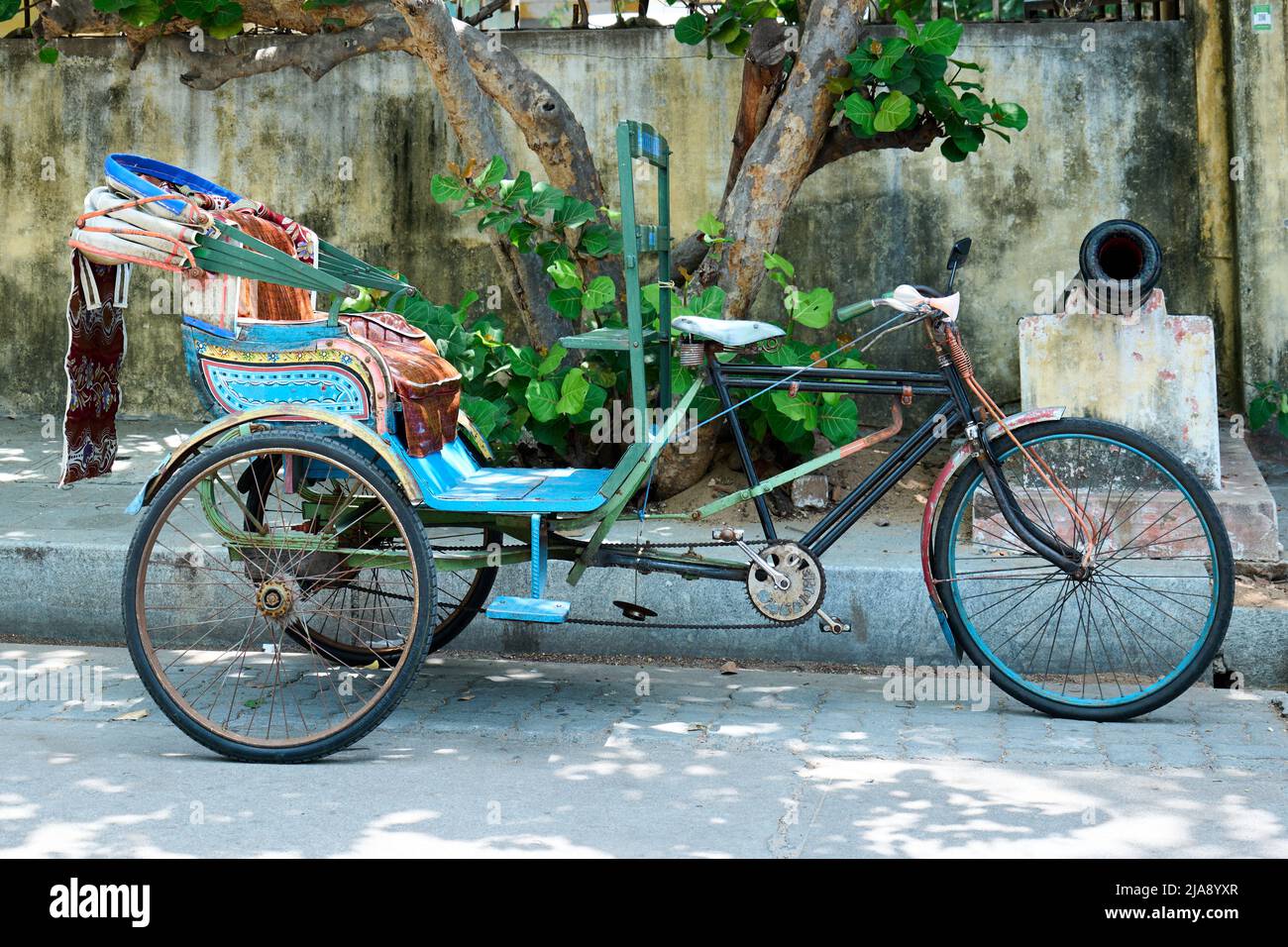 Cycle Rickshaw on Street Stock Photo Alamy