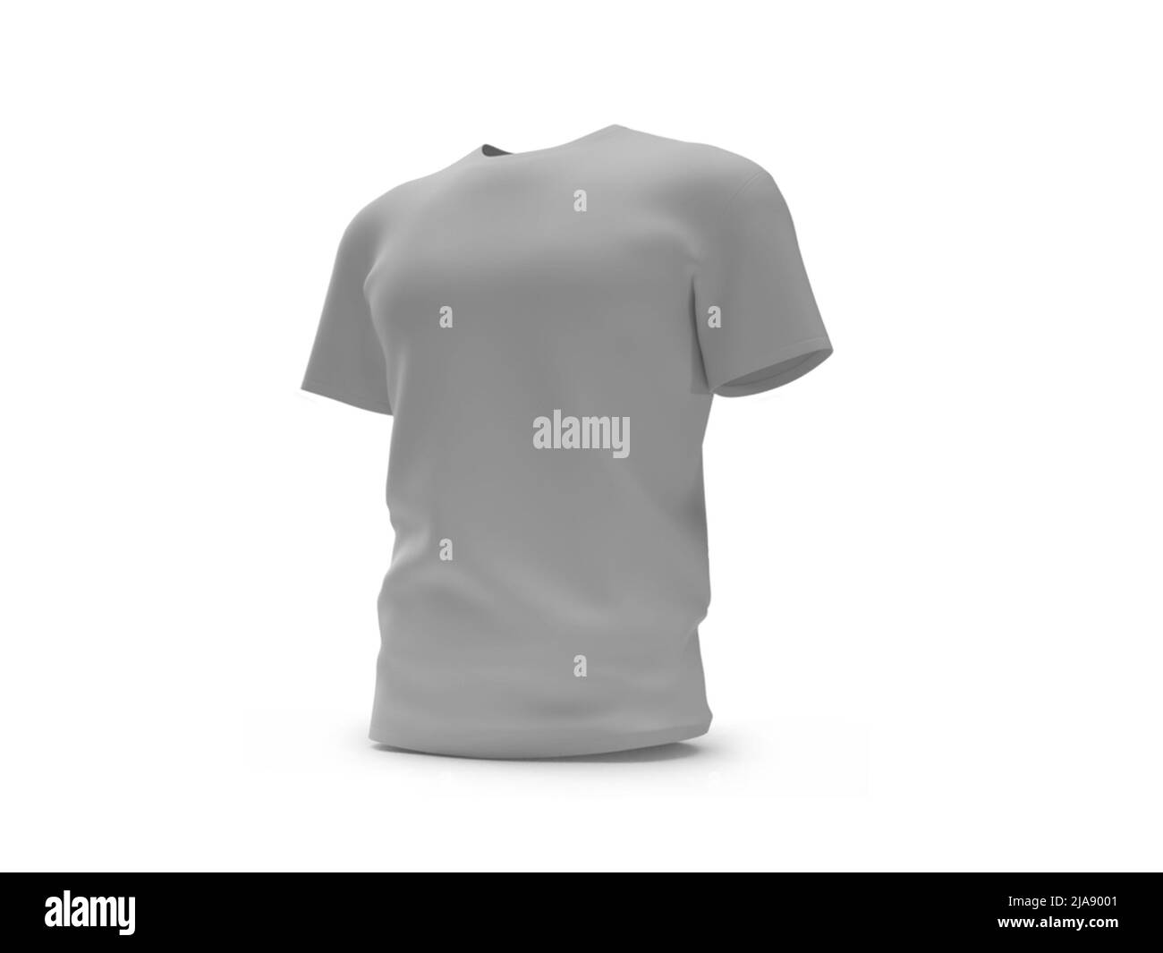 Tshirt Clothing 3D Illustration Mockup Scene On Isolated Background Stock  Photo - Alamy