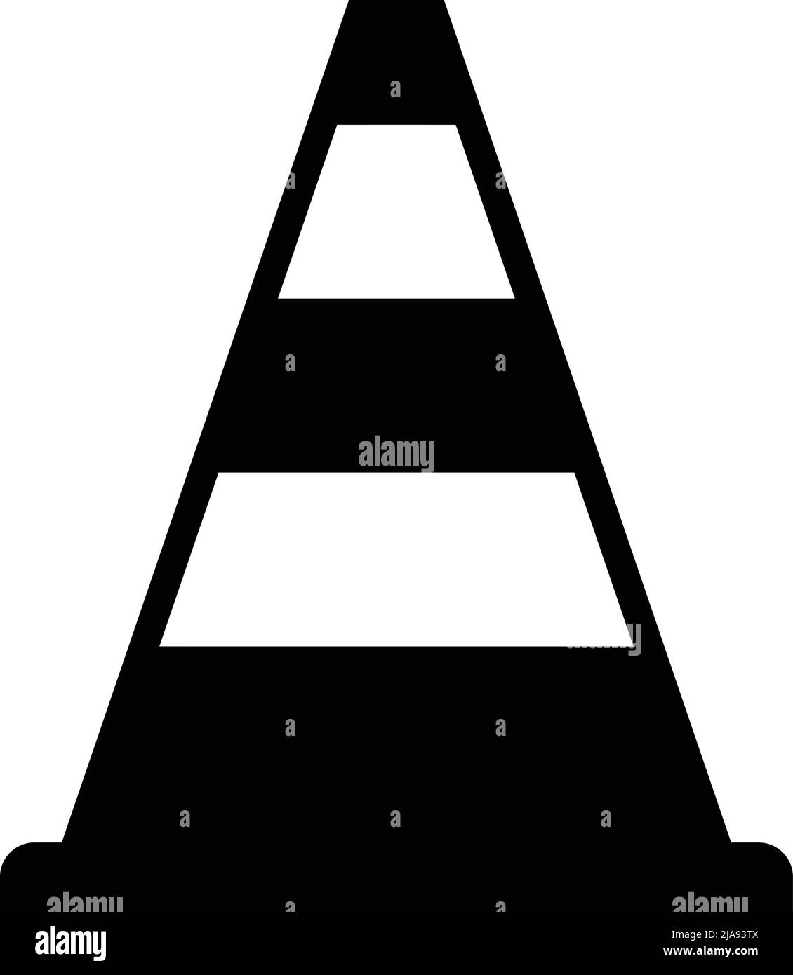 Safety cone icon. Flat vector for traffic. Editable vector Stock Vector