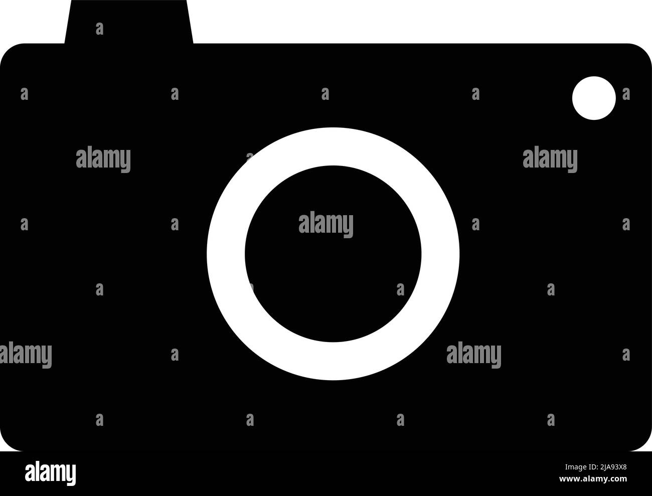 Simple camera icon. Vector about shooting. Editable vector. Stock Vector