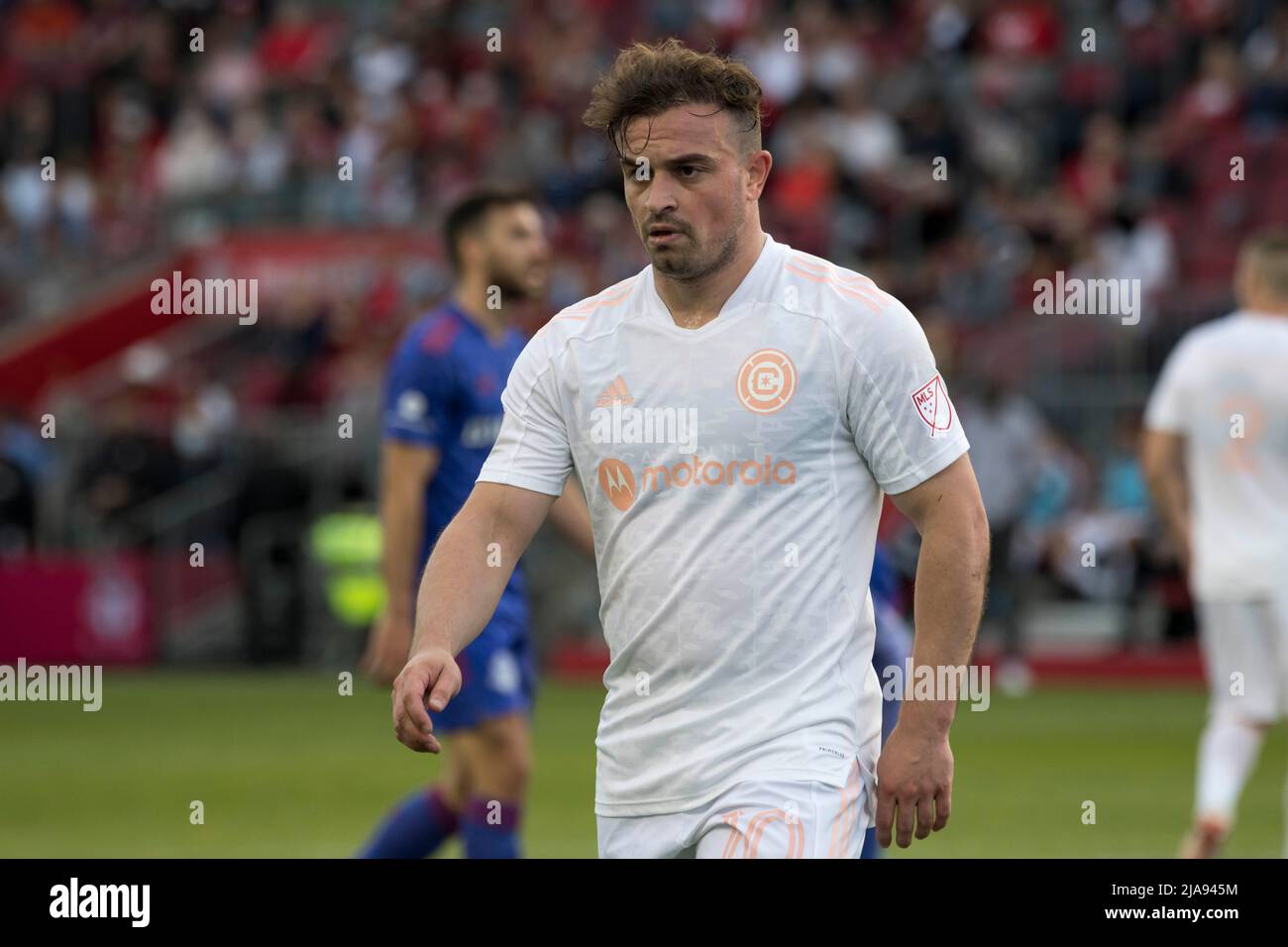 Toronto, Ontario, Canada. 28th May, 2022. Xherdan Shaqiri (10) in action during the MLS game between Toronto FC and Chicago Fire FC. The game ended 3-2 for Toronto FC. (Credit Image: © Angel Marchini/ZUMA Press Wire) Stock Photo