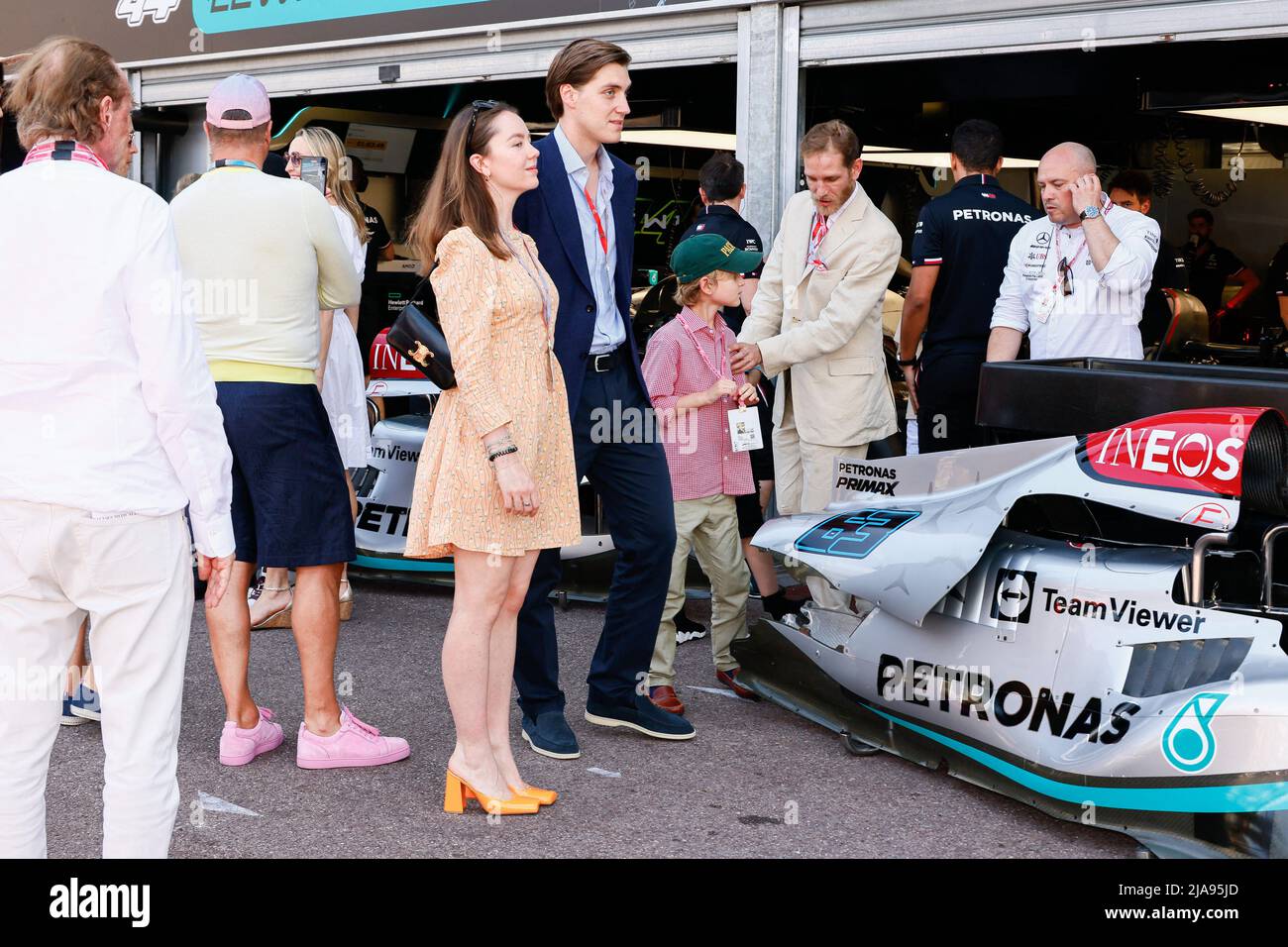 Princess Alexandra of Hanover and Ben-Sylvester Strautmann are spotted during the F1 Gran Prix of Monaco on May 28, 2022 in Principality of Monaco. Photo by Marco Piovanotto/ABACAPRESS.COM Stock Photo