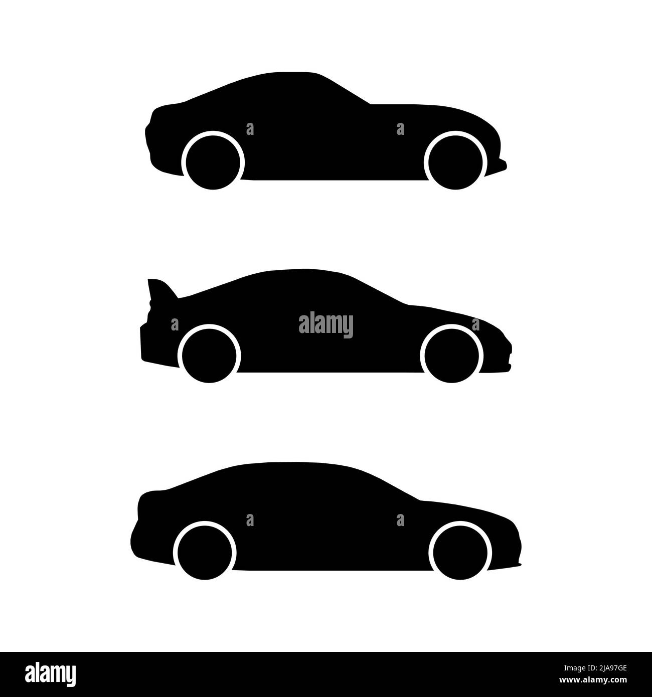 Sports car vector icon set on white background Stock Vector Image & Art ...
