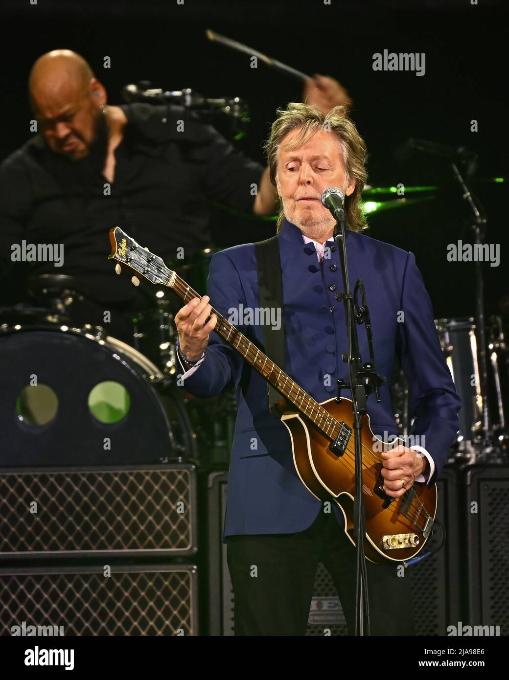 Paul McCartney and his band perform at the Camping World Stadium in Orlando, Florida on Saturday, May 28, 2022. Photo by Joe Marino/UPI Credit: UPI/Alamy Live News Stock Photo