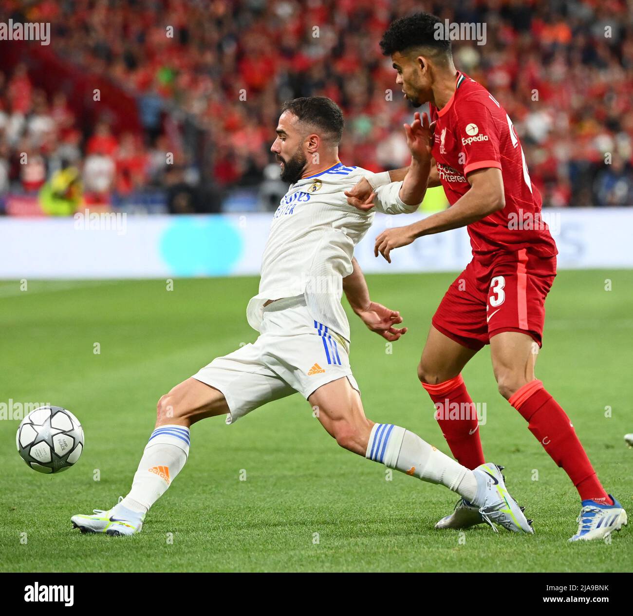 Saint Denis, France. 28th May, 2022. Real Madrid's Daniel Carvajal ...