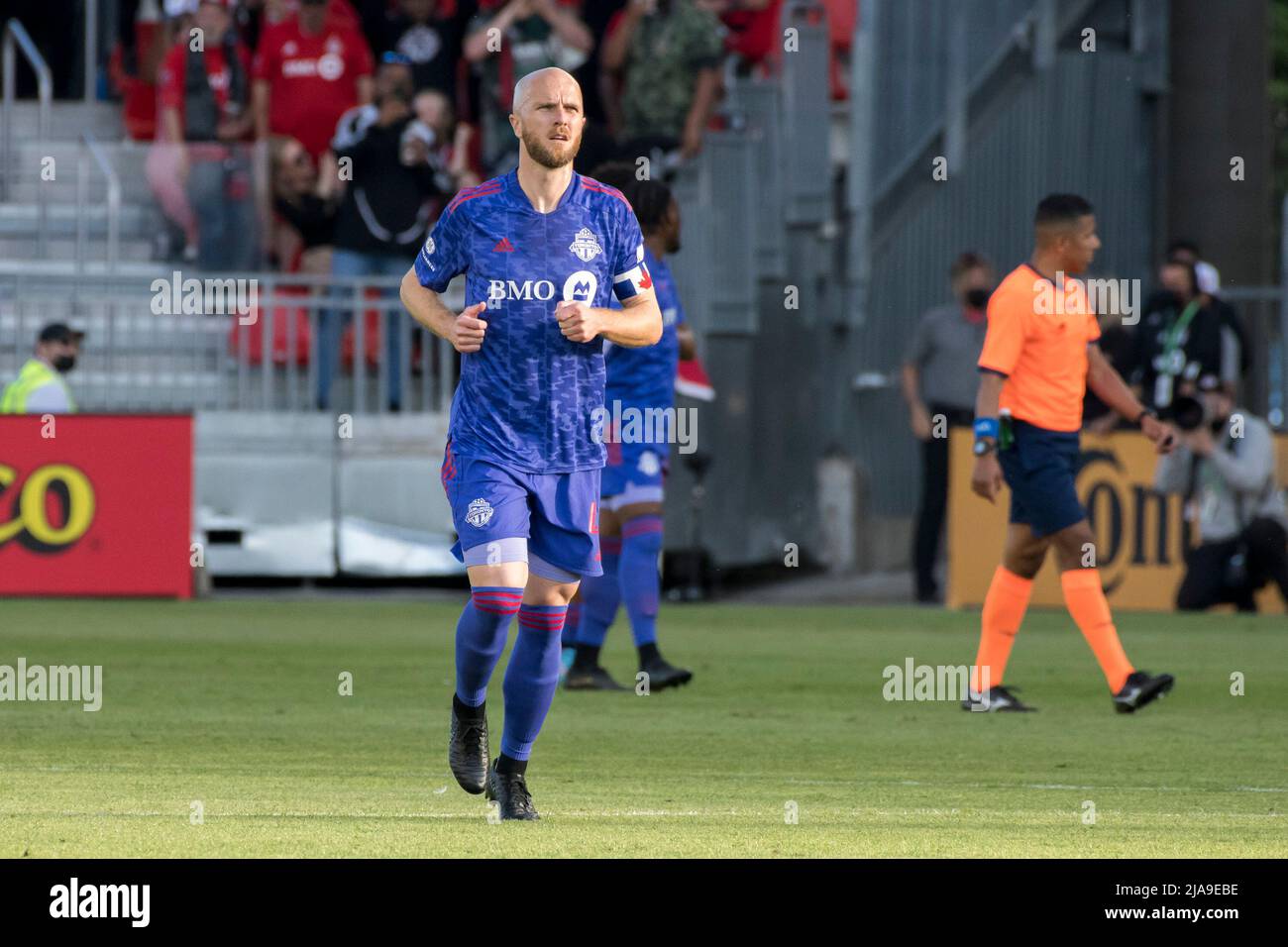 Toronto, Canada. 28th May, 2022. Michael Bradley (4) seen during the MLS game between Toronto FC and Chicago Fire FC at BMO Field. (Final score; Toronto FC 3-2 Chicago Fire). Credit: SOPA Images Limited/Alamy Live News Stock Photo