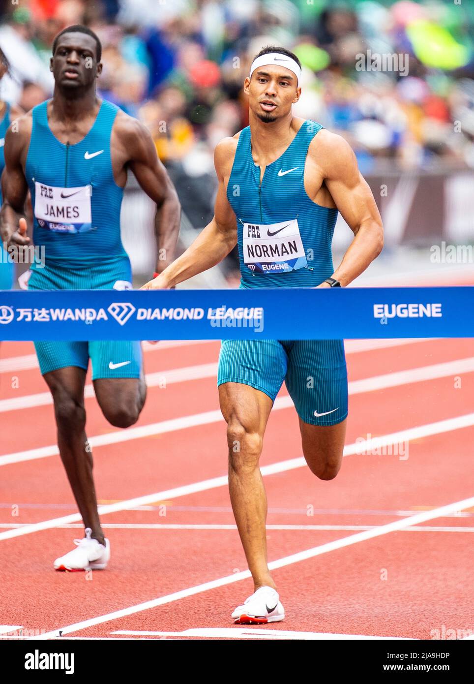 May 28, 2022 Eugene OR USA: Michael Norman runing the 400 meter race during  the Nike Prefontaine Classic at Hayward Field Eugene, OR Thurman James/CSM  Stock Photo - Alamy