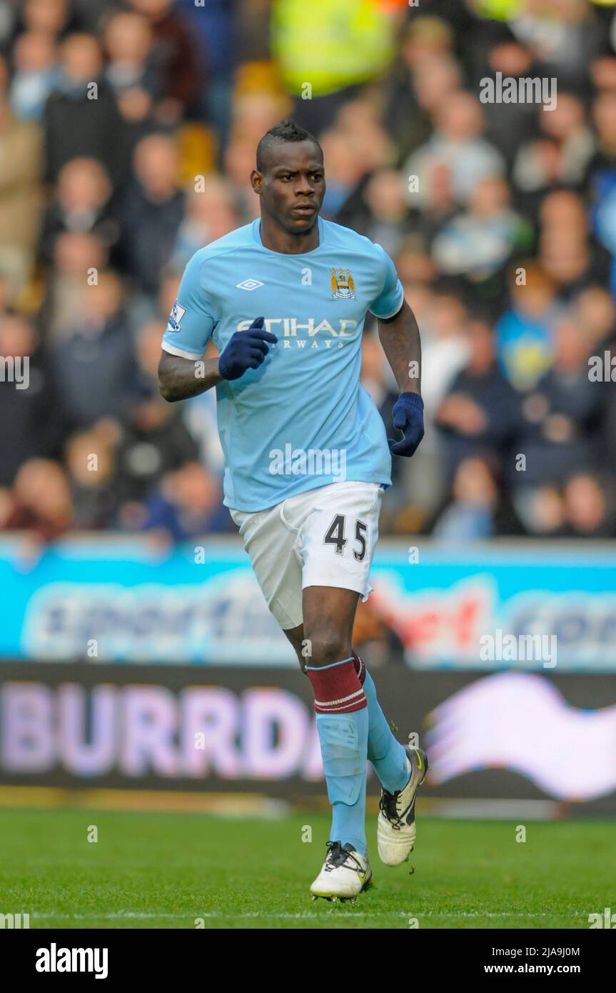 Manchester City Mario Balotelli 2010 Stock Photo Alamy