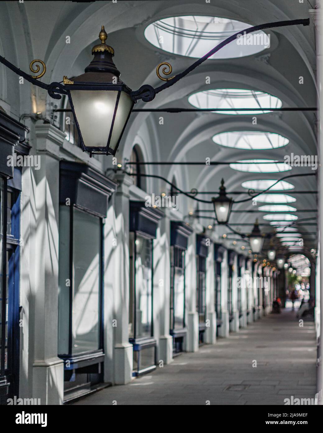 Beautiful patterns of light and shade in the Royal Opera Arcade in ...