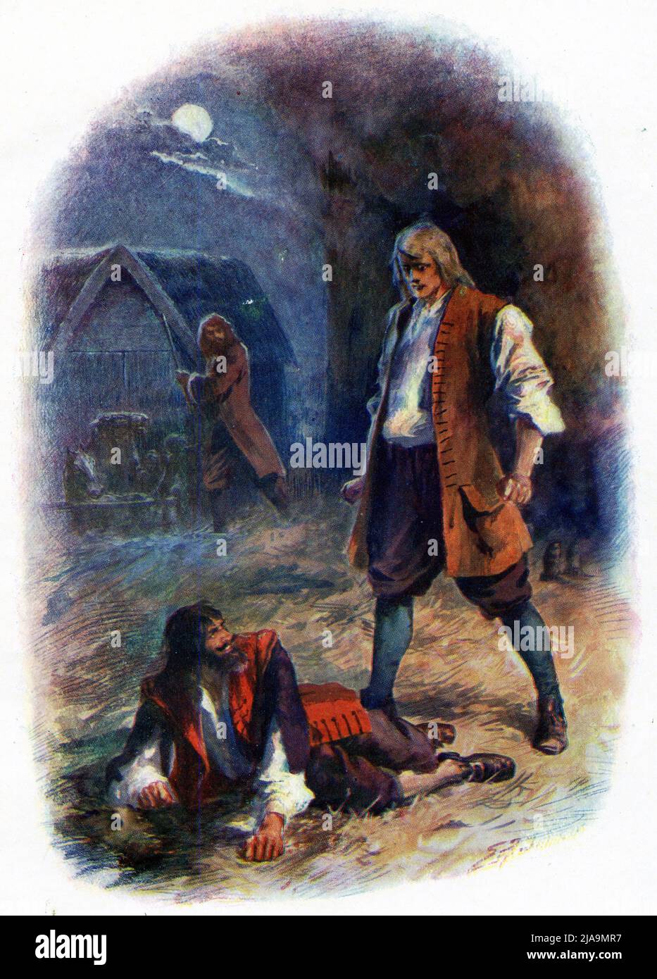 Scene from RD Blackmore's Lorna Doone Stock Photo Alamy