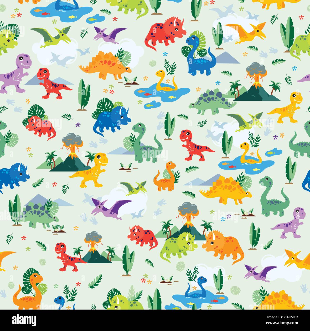 Cute dinosaur cartoon Stock Vector Images - Alamy