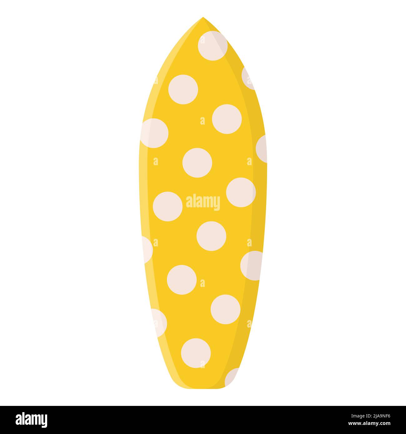 Cartoon surfing board with summer design. Summer sport leisure activity ...