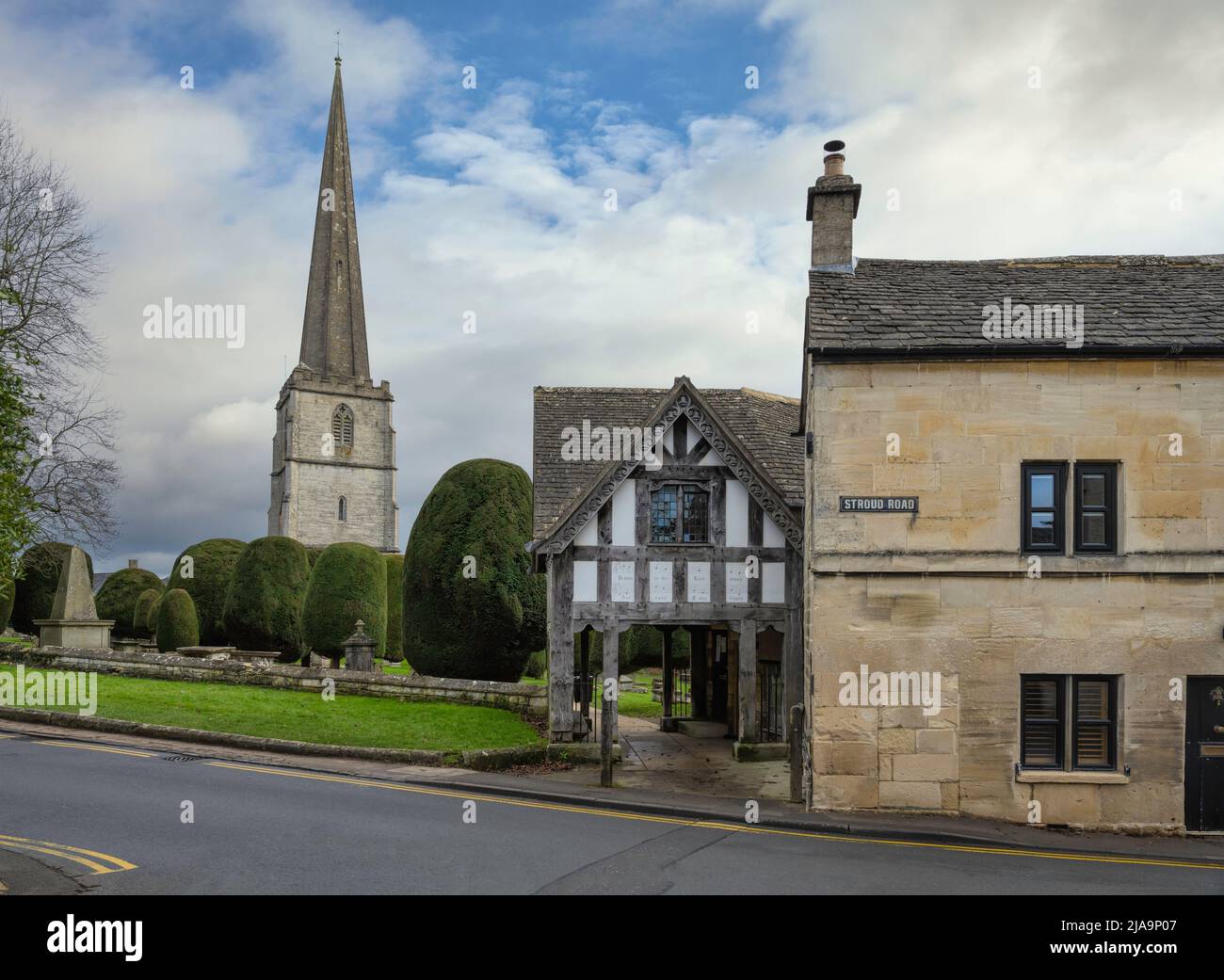 Cotswold town of Painswick, Gloucestershire, England. Stock Photo