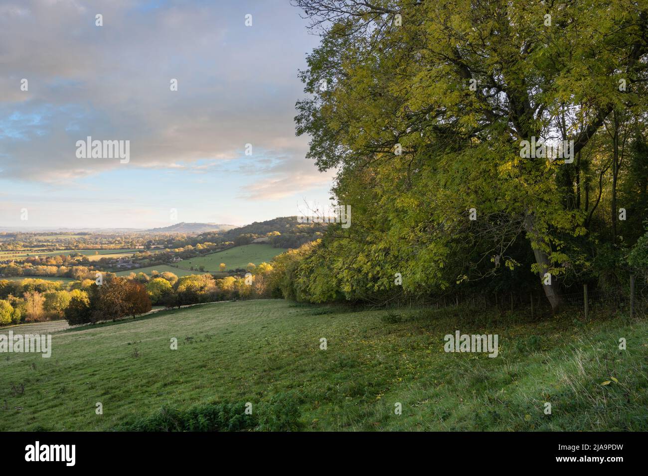 North Cotswold countryside, Gloucestershire, England. Stock Photo