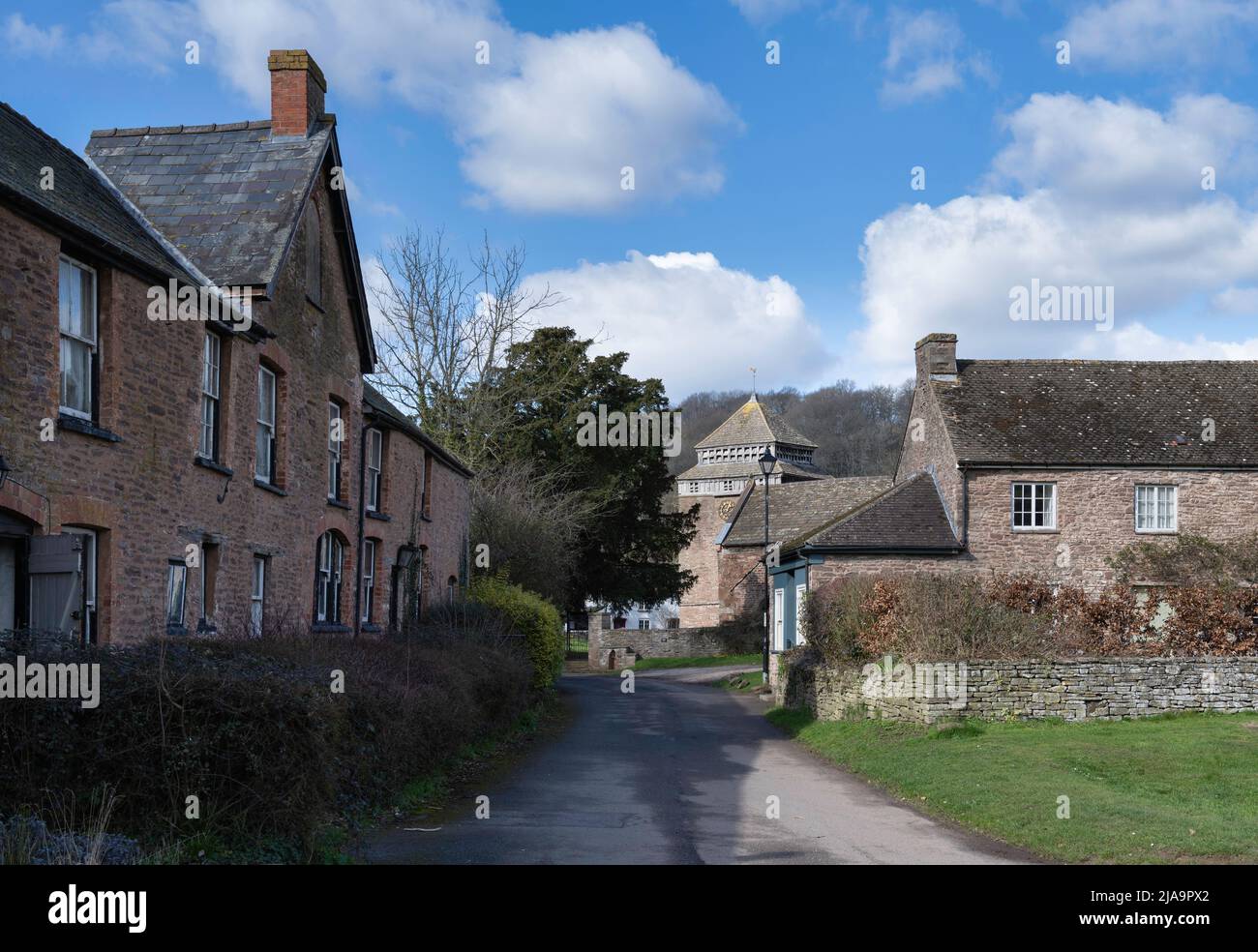 Skenfrith village, Monmouthshire, Wales, UK. Stock Photo