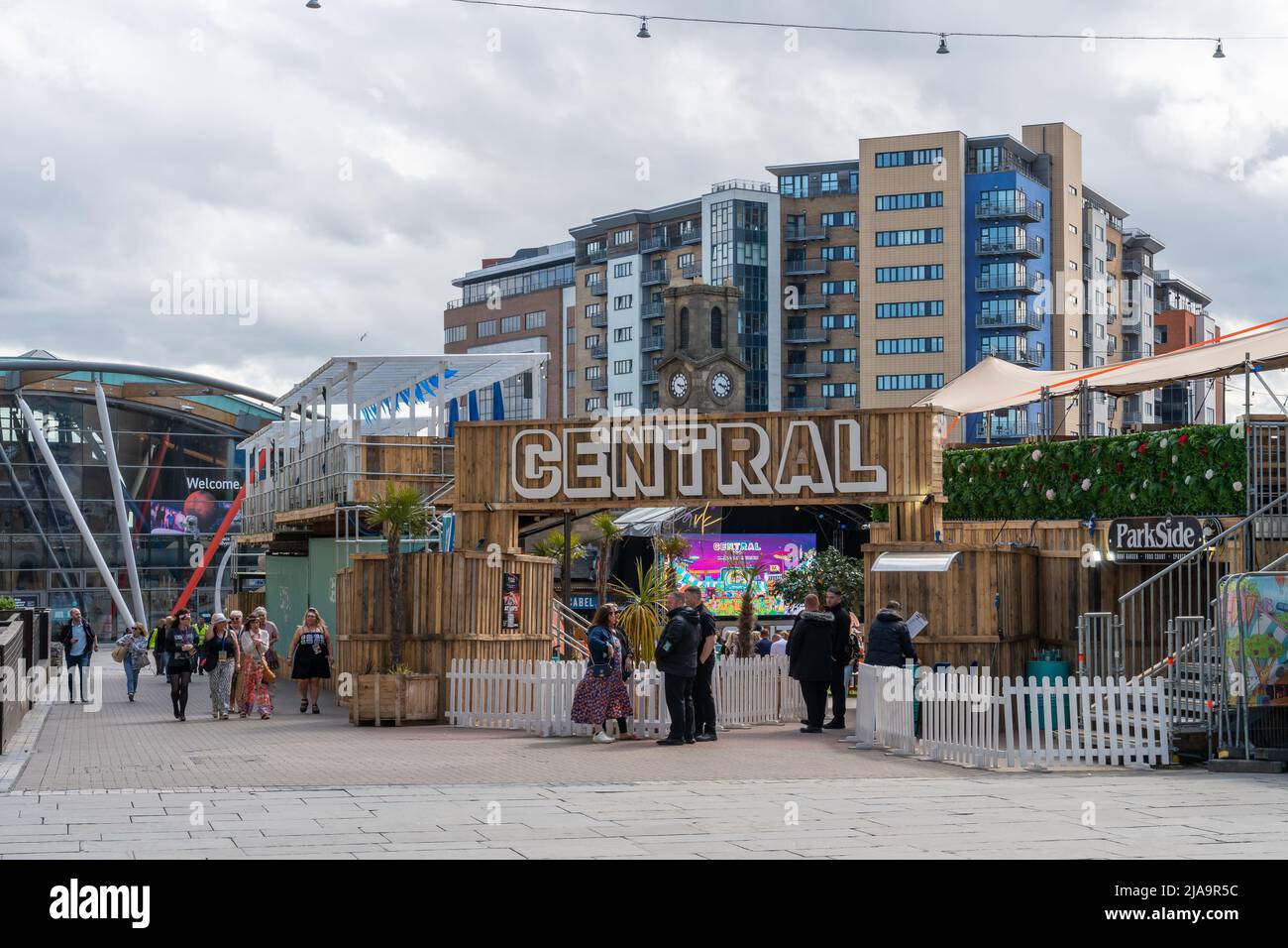 Central, an outdoor bar located in Times Square, Newcastle upon Tyne