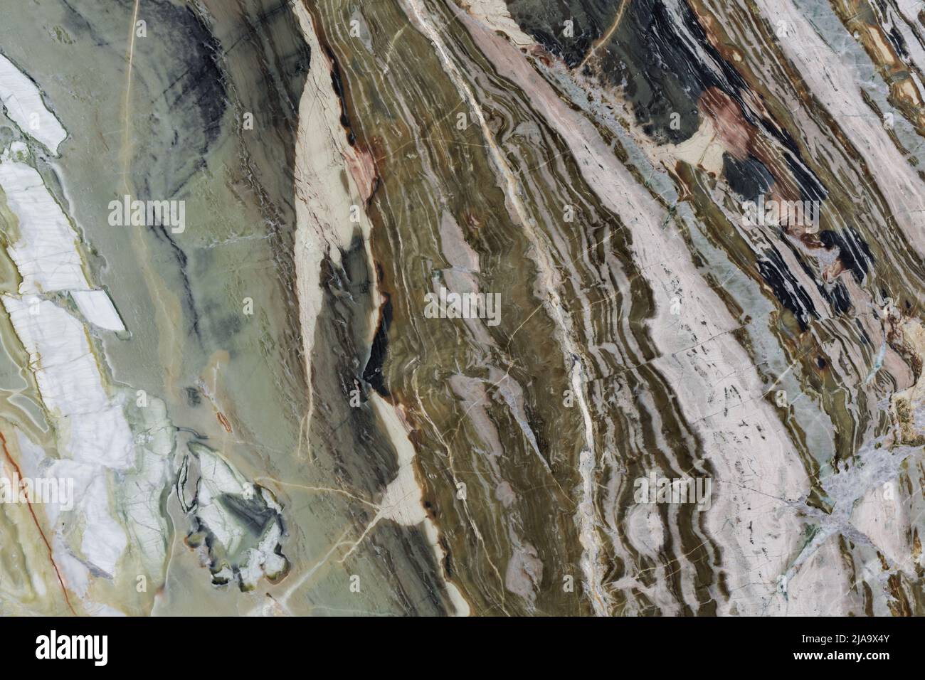 Quartzite texture with extraordinary tracery in surface. Stock Photo