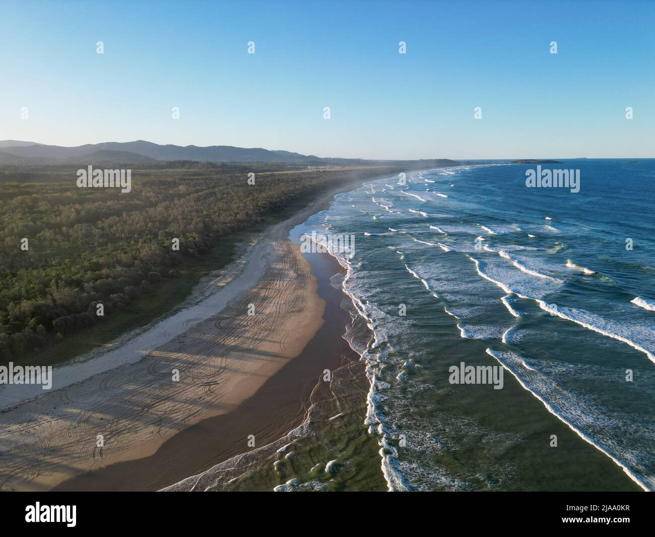 Aerial view of Coffs Harbour beach Stock Photo Alamy