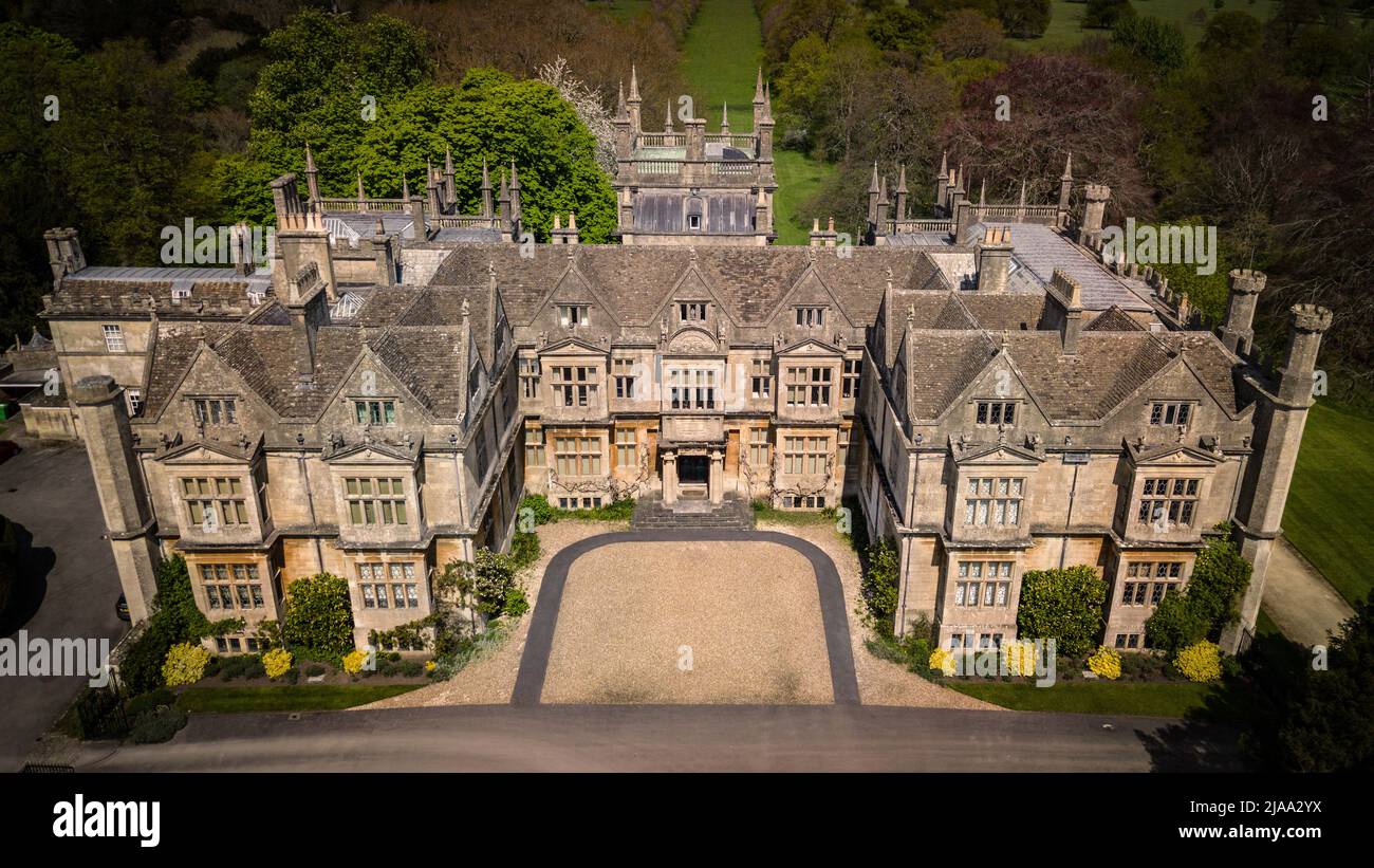 Corsham Court is a well-preserved 16th century country house in Wiltshire Stock Photo