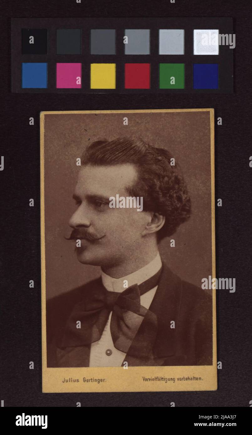 Eduard Strauß (1835-1916), composer. Julius Gertinger (1834-1883), photographer Stock Photo