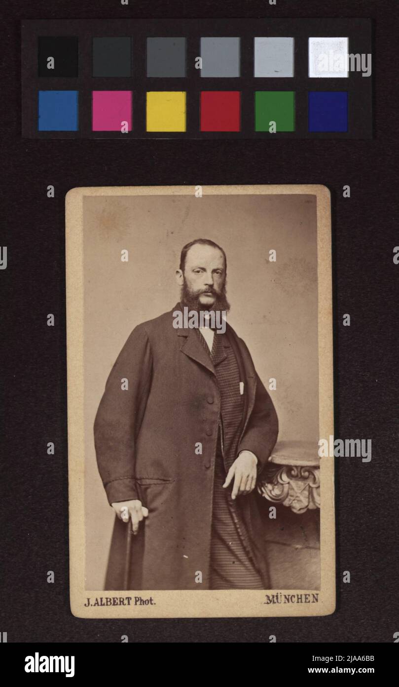 Theodor Hoschelt (1829-1871), history and genre painter. Joseph Albert (1825-1886), photographer Stock Photo