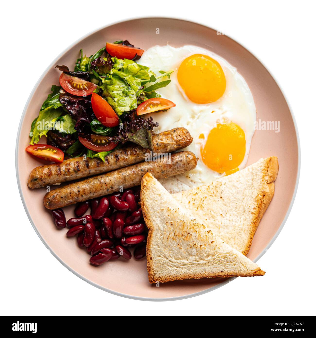Traditional breakfast eggs Cut Out Stock Images & Pictures - Alamy