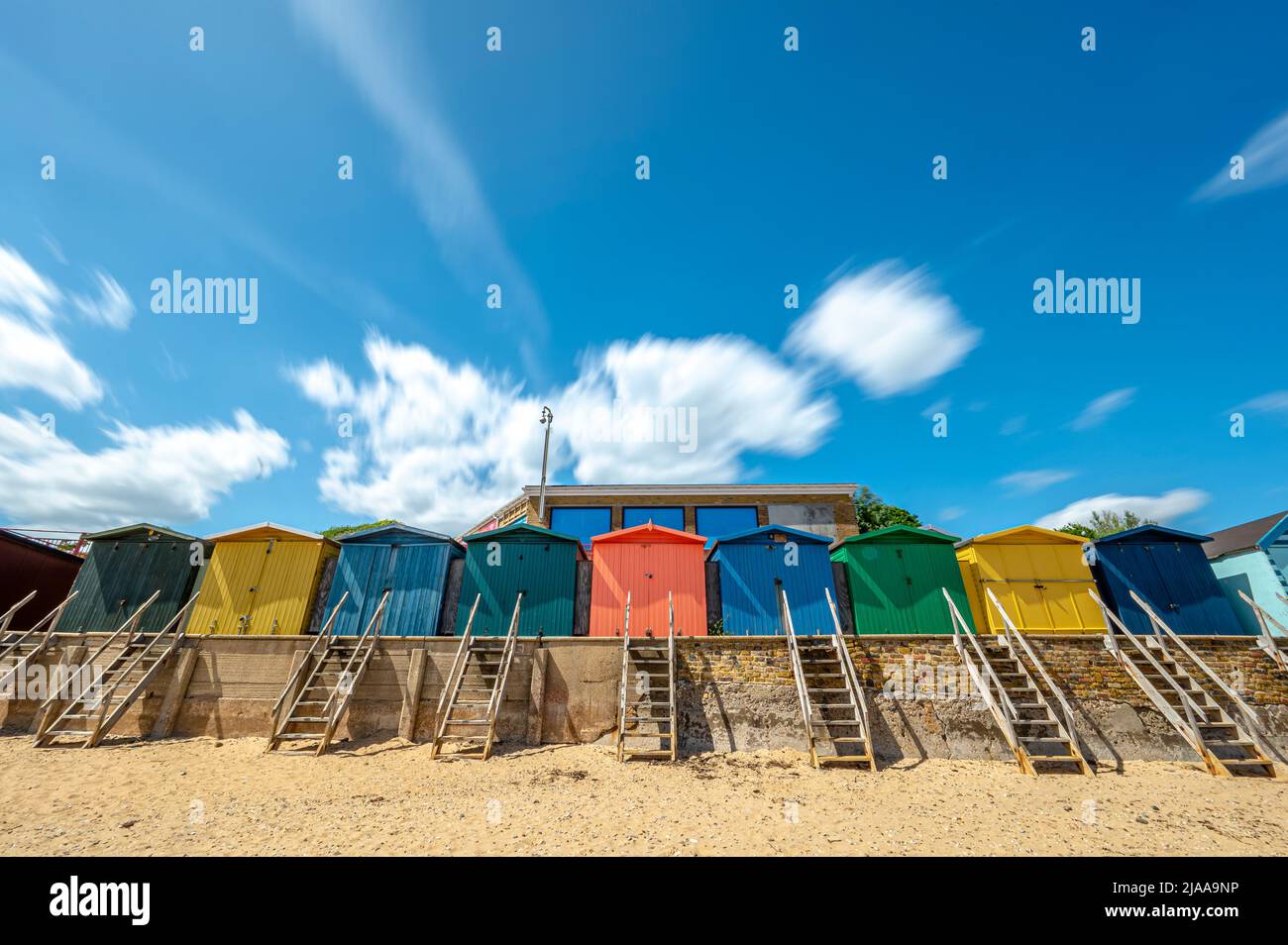 Holiday small houses by the sea Stock Photo