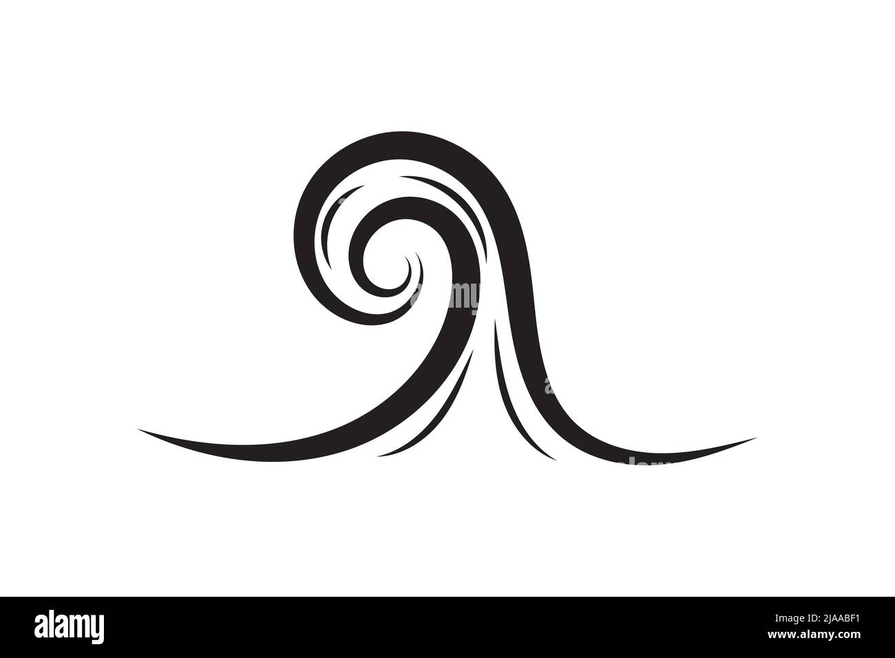 Sea icon wave illustration vector design. Ocean logo graphic element ...