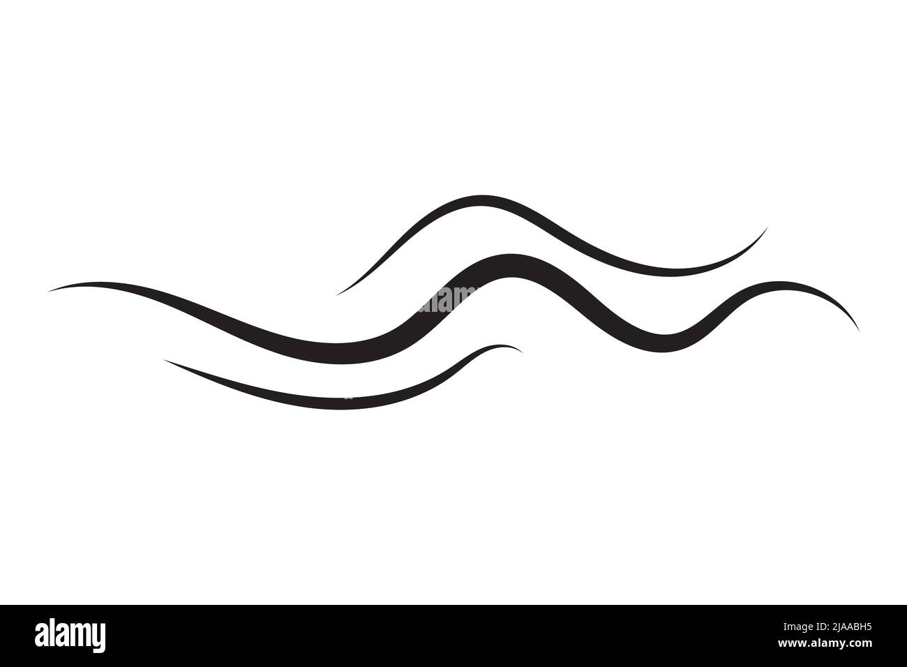 Sea icon wave illustration vector design. Ocean logo graphic element ...
