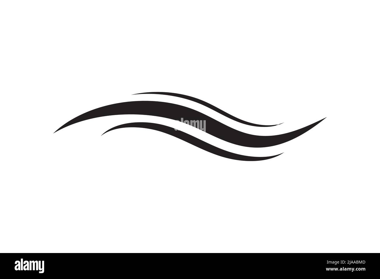 Sea icon wave illustration vector design. Ocean logo graphic element ...